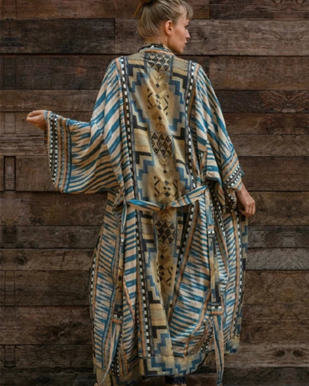 Women's Boho Print Beach Kimono – Lightweight Summer Cover Up