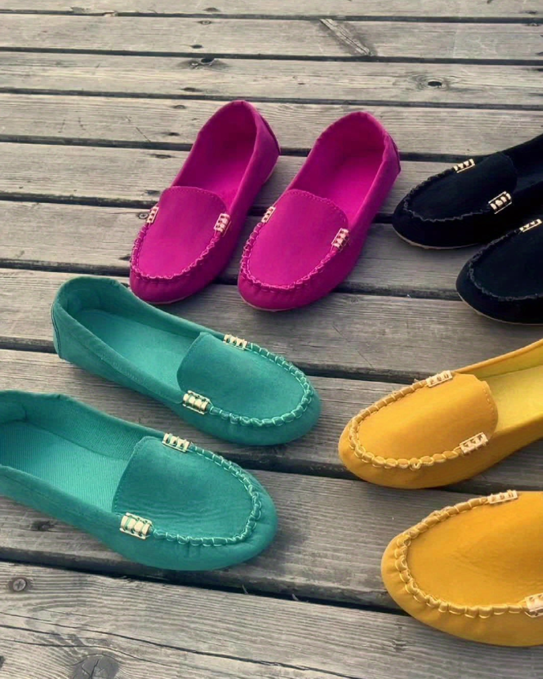 Women's Classic Slip-On Loafers – Flat Sole & All-Day Comfort
