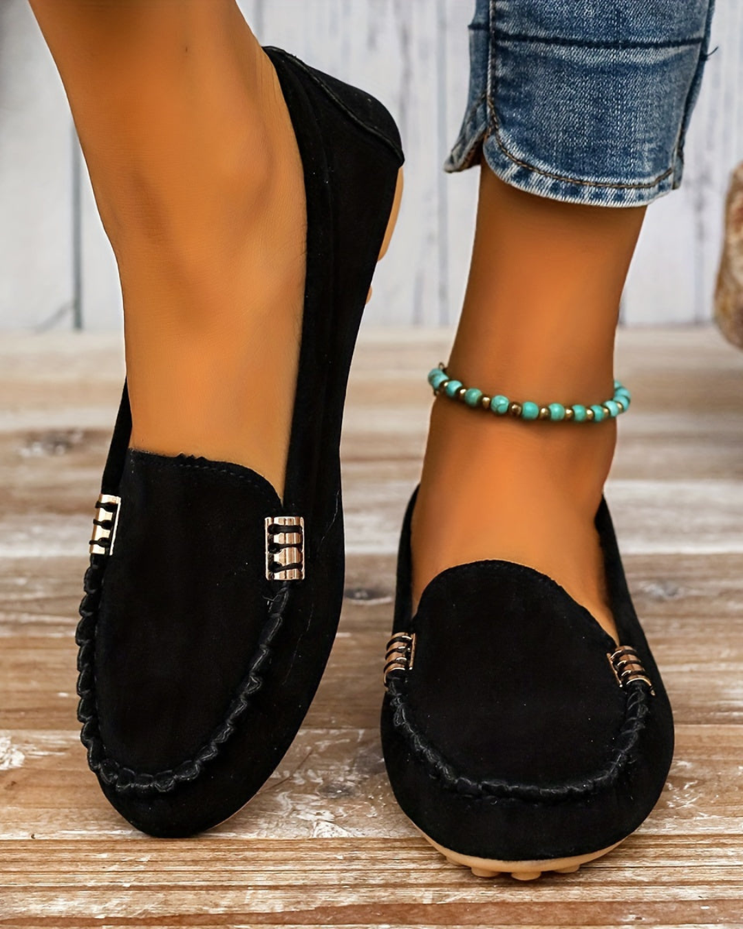 Women's Classic Slip-On Loafers – Flat Sole & All-Day Comfort