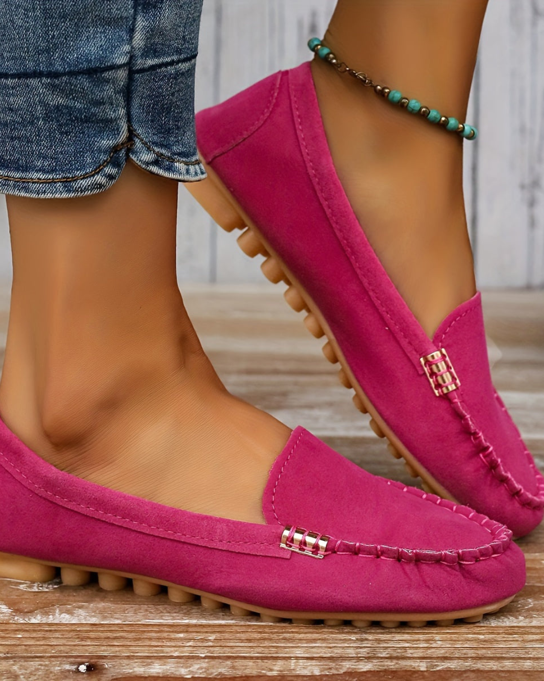 Women's Classic Slip-On Loafers – Flat Sole & All-Day Comfort