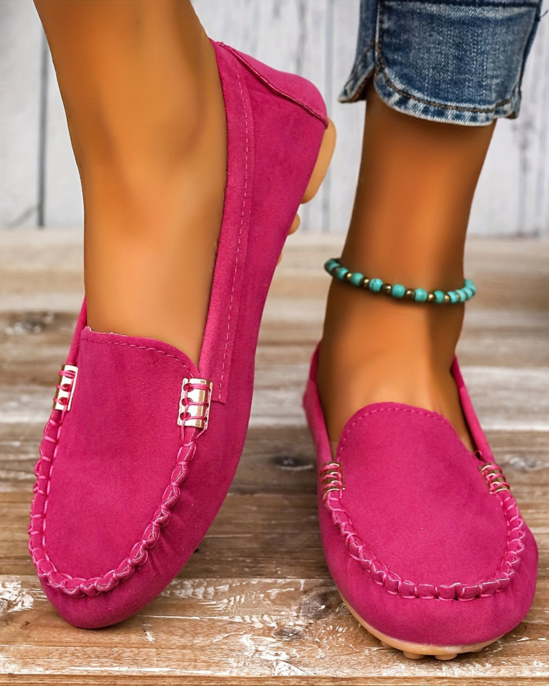 Women's Classic Slip-On Loafers – Flat Sole & All-Day Comfort