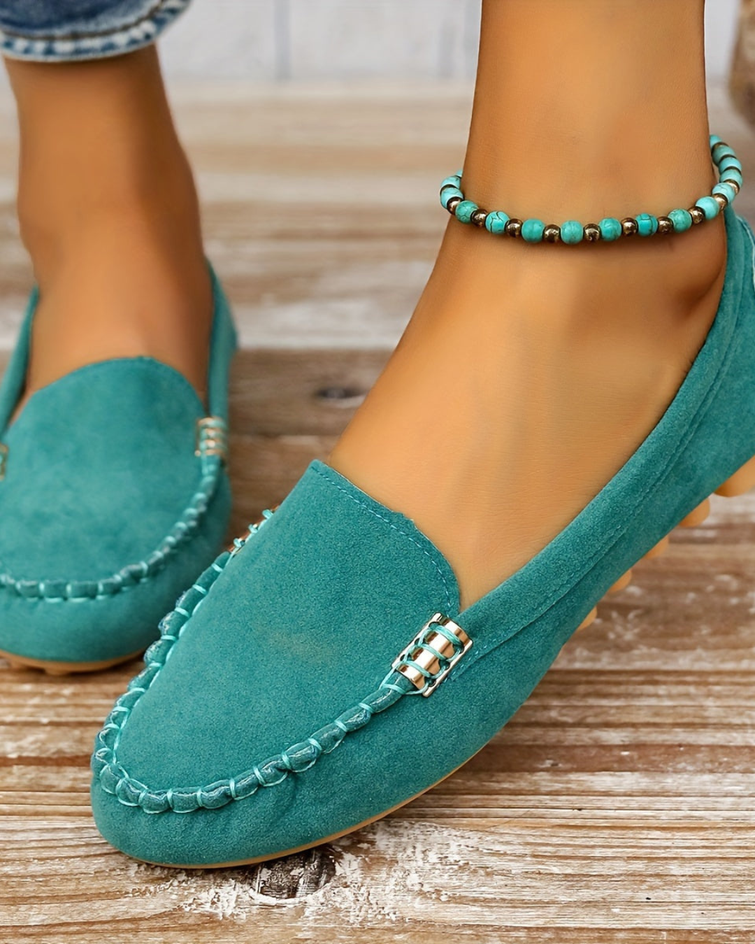 Women's Classic Slip-On Loafers – Flat Sole & All-Day Comfort