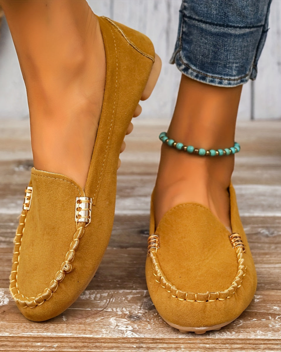 Women's Classic Slip-On Loafers – Flat Sole & All-Day Comfort