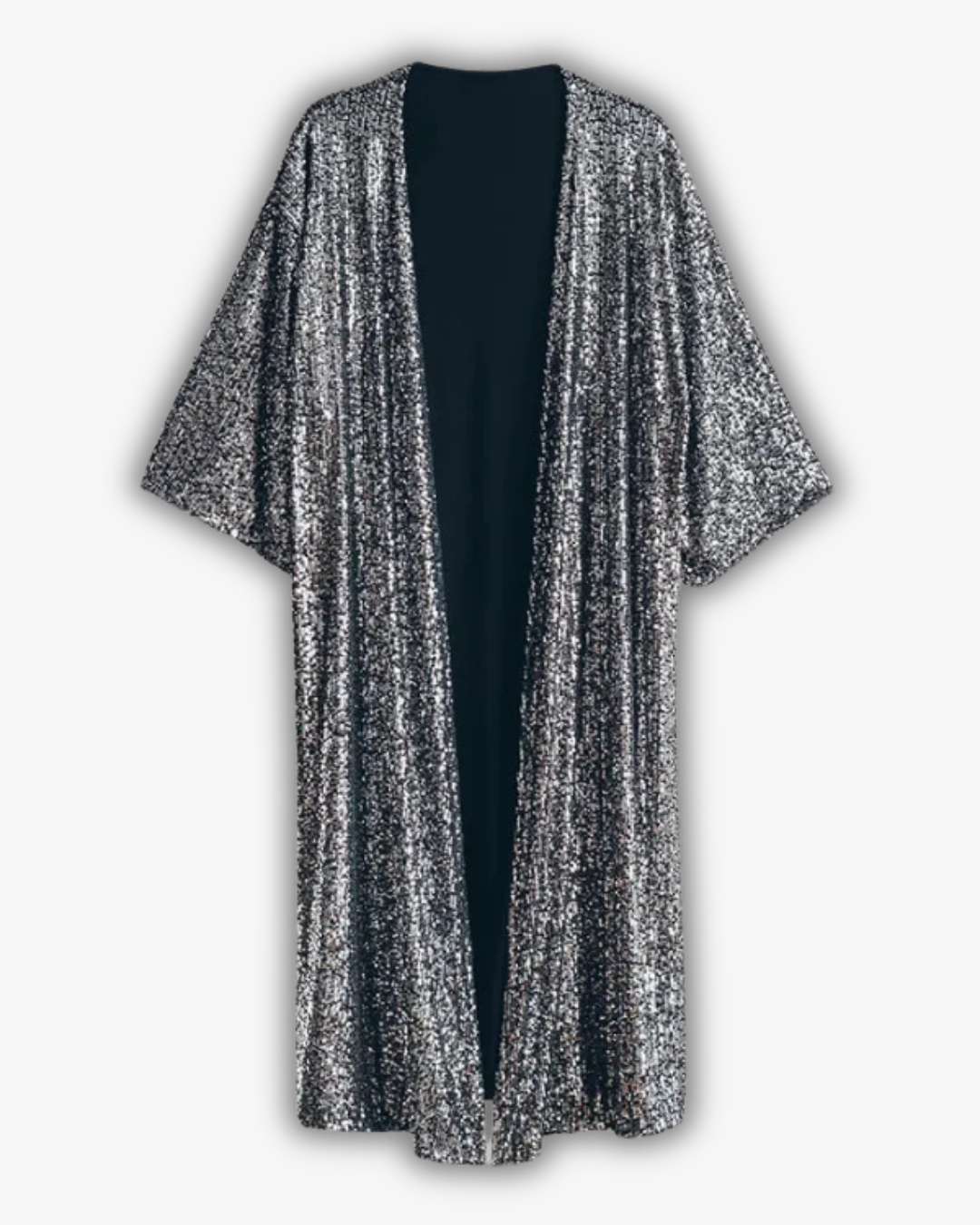 Women's Sequin Kimono Jacket – Sparkling Party Cape