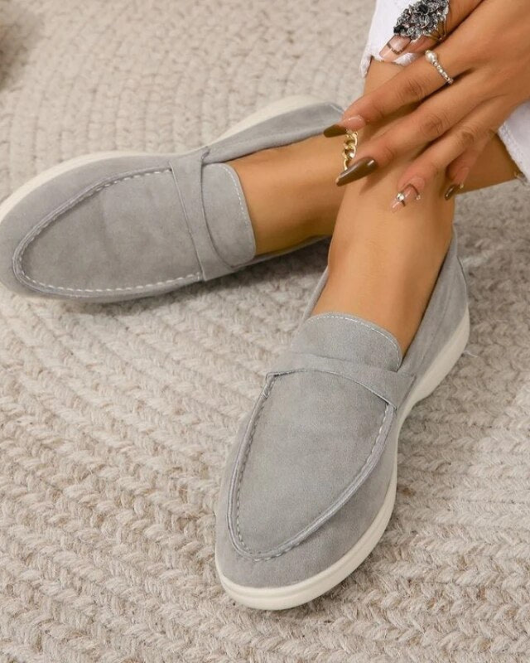 Women's Suede Slip-On Loafers – Soft, Comfy & Chic Flats